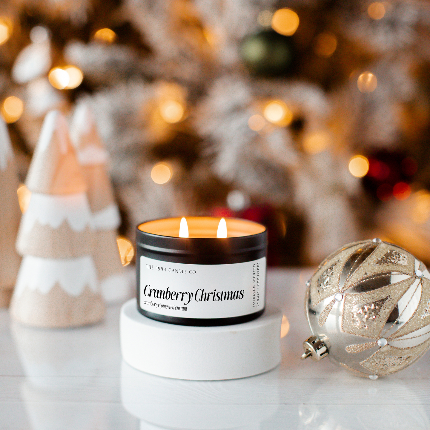 Cranberry Christmas Candle